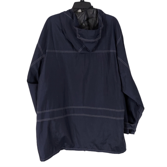 PGA Seniors Championship Advil PRO-AM Size L Go Pak Jacket Rain Wind Navy Blue - Picture 2 of 14